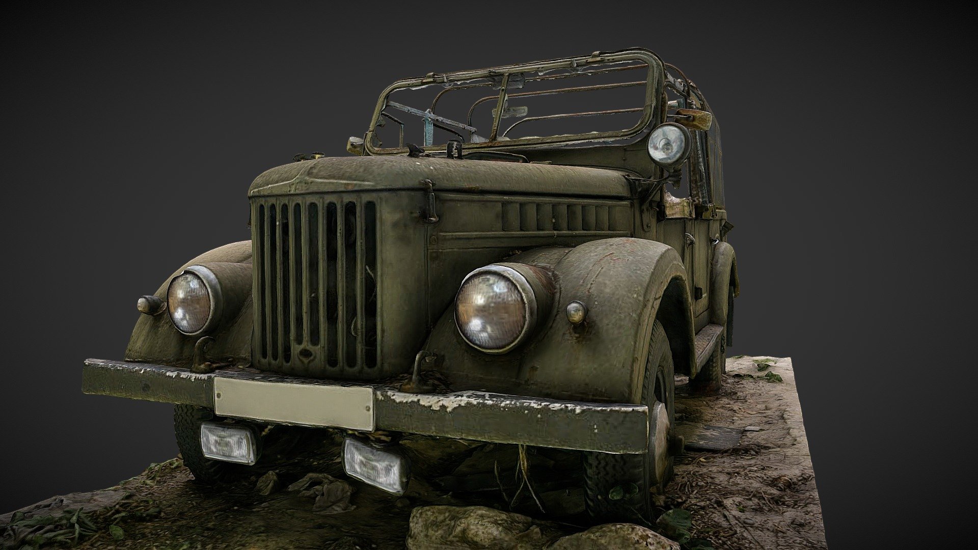 GAZ-69 - Buy Royalty Free 3D model by rudavin (@rudavin) [22342d7]