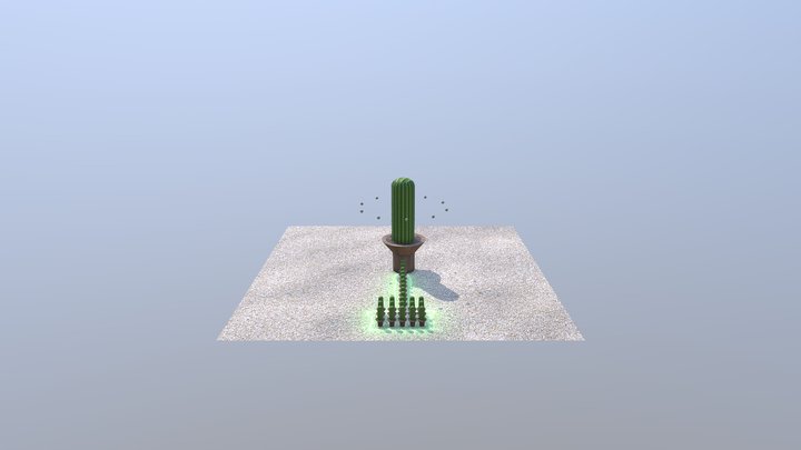 Legendary Cactus 3D Model