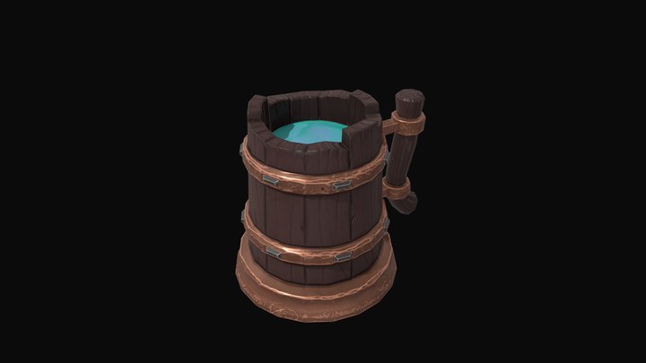 Stylized Mug 3D Model
