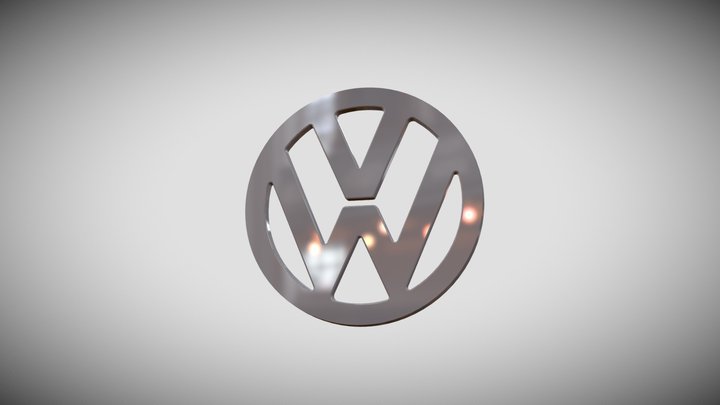 VW Badge 3D Model