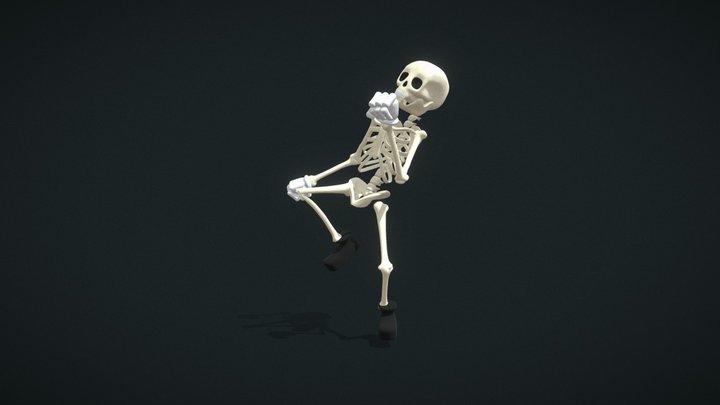 Spooky Skeleton Dance 2 3D Model