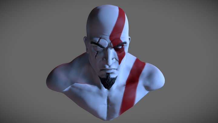 Kratos God Of War 3D Model