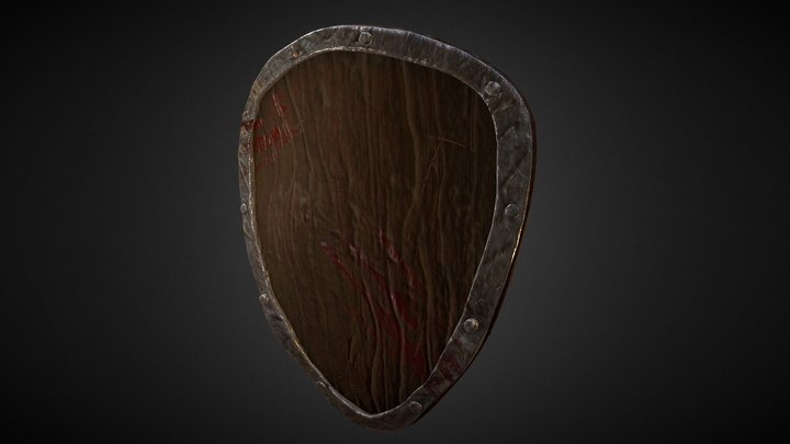 Medieval  Shield / Viking shield V2 3D Model