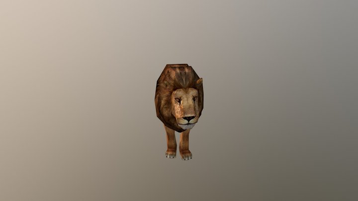 Lion_happypaper 3D Model