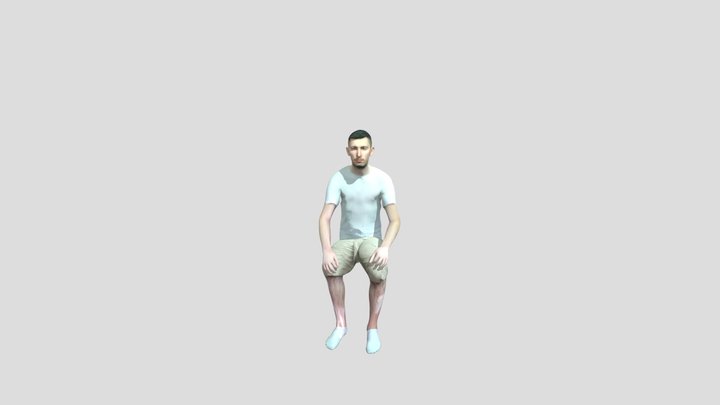 Sitting Talking 3D-body 3D Model