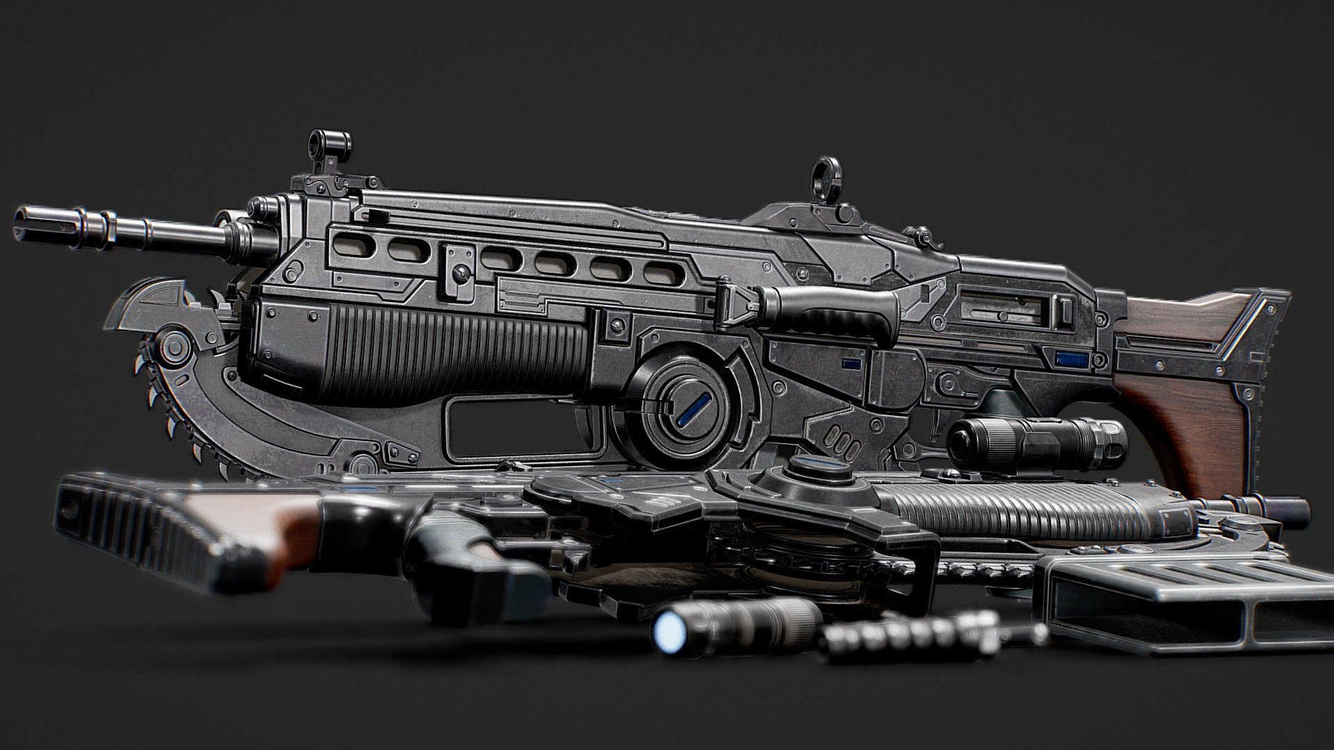 ArtStation - Gears of War 3 Weapons