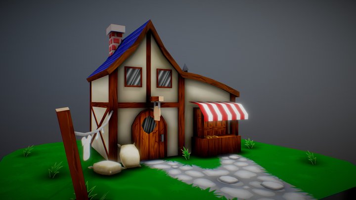 Bakery Scene 3D Model