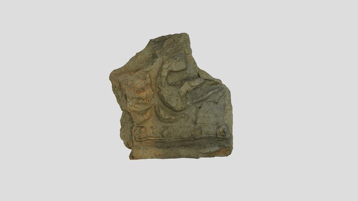 紀伊国分寺（和歌山市）　鬼瓦 – Modello 3D gratuito STL