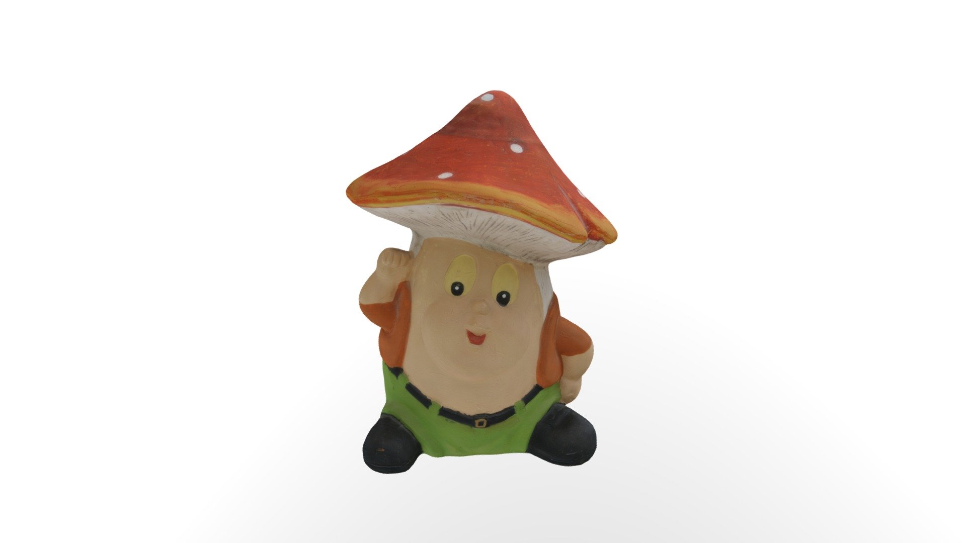 gnome with mushroom head (piggy bank)