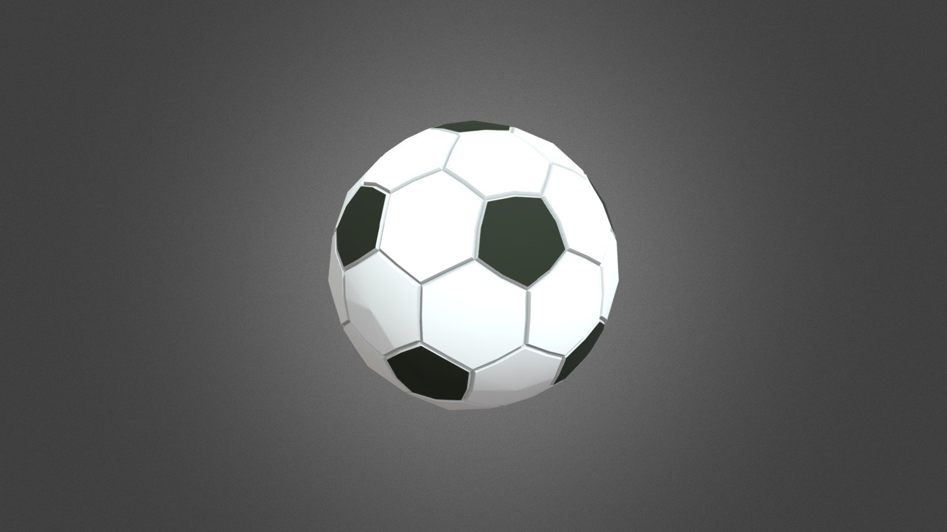 Lowpoly soccer ball