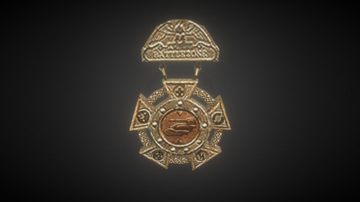 Battlezone Medal 3D Model