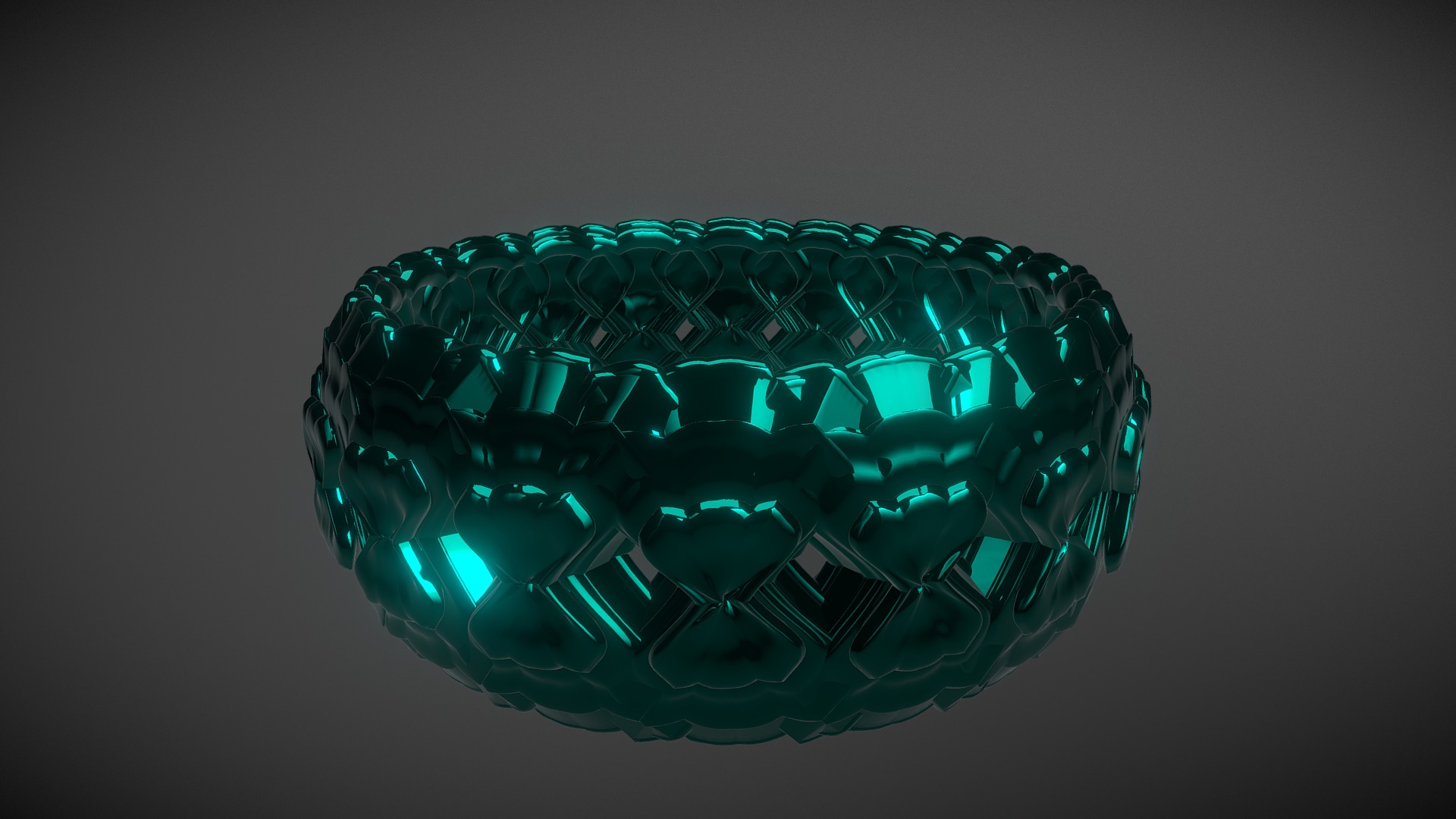 3D model CURLEY QS - This is a 3D model of the CURLEY QS. The 3D model is about a green gem stone.