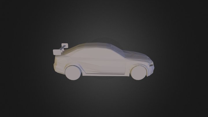 Low Poly Audi A4 3D Model