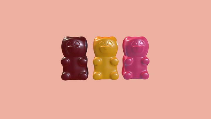 Gummy Bears 3D Model