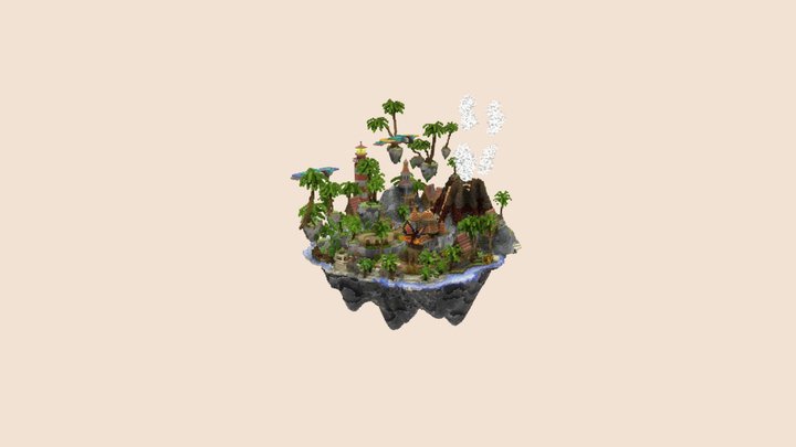 Tropical Island Spawn 3D Model