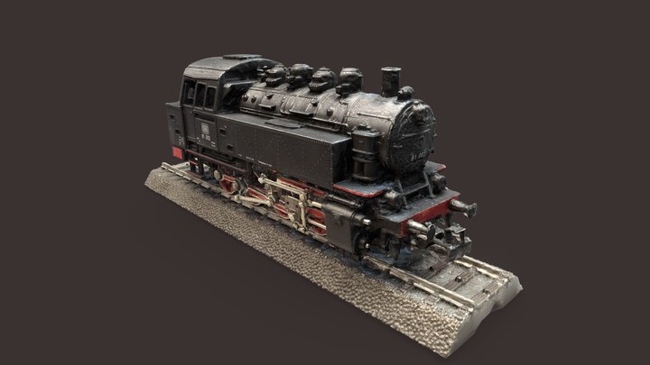 Scale Model Steam Locomotive #RCToyChallenge 3D Model