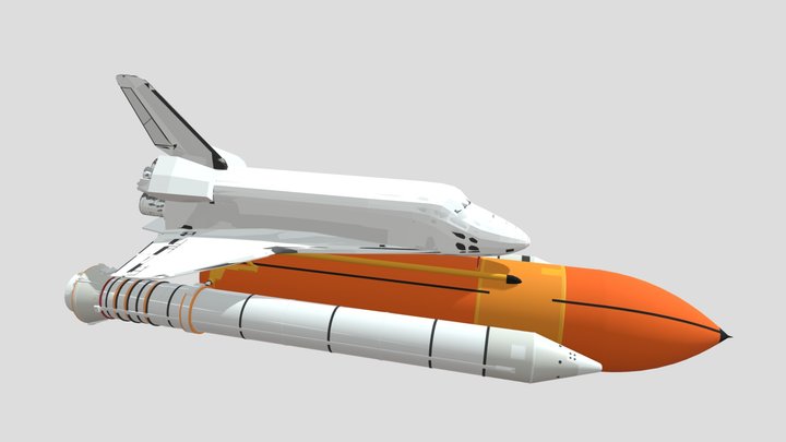Shuttle Rockets 3D Model