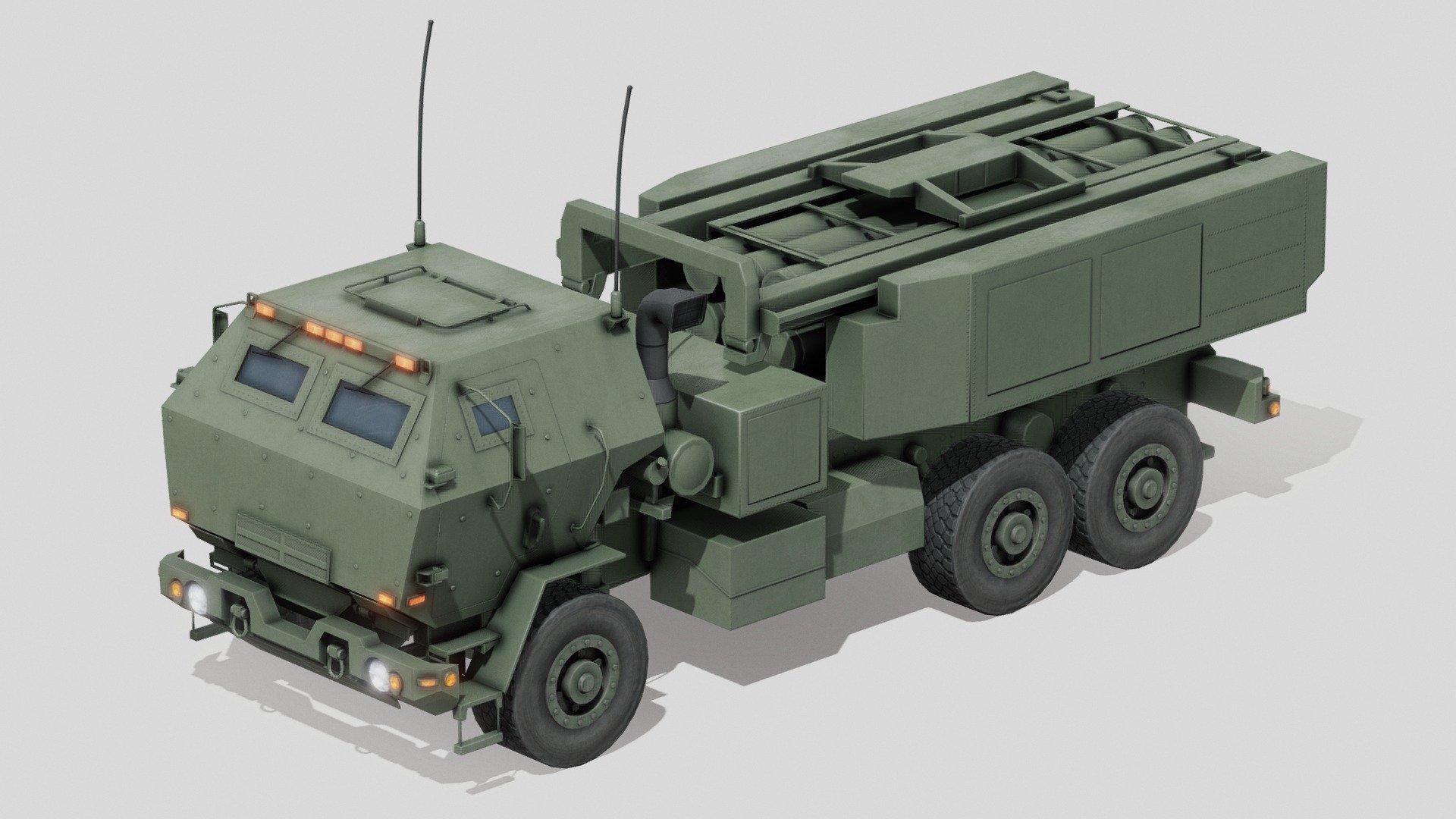 M142 High Mobility Artillery Rocket System - Buy Royalty Free 3D model ...