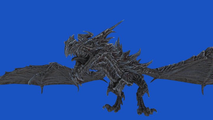 Alduin Dragon 3D Model