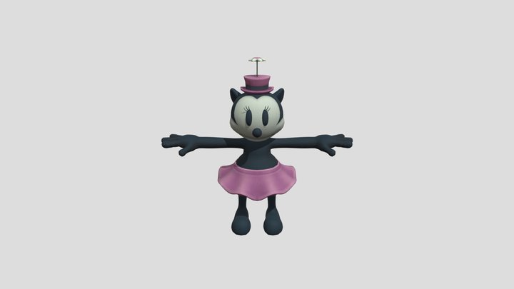 Ortensia The Talking Cat 3D Model