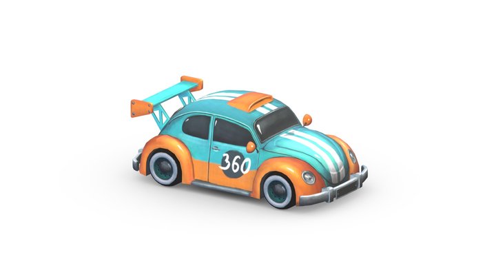 VW Beetle R 360 3D Model