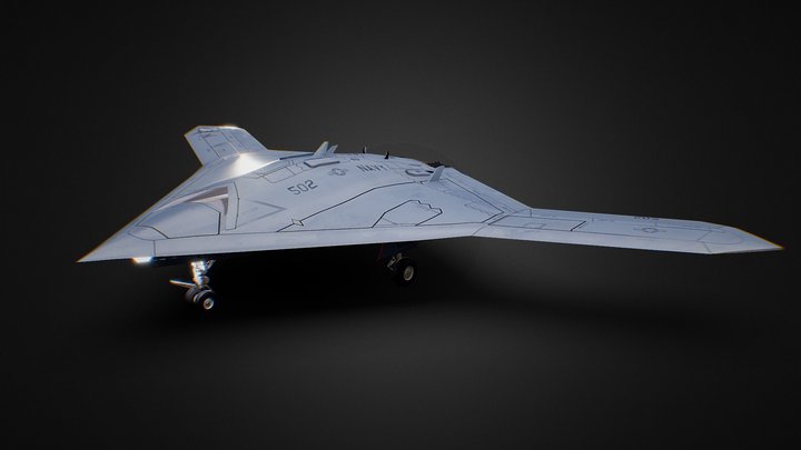 Northrop Grumman X-47B Drone 3D Model