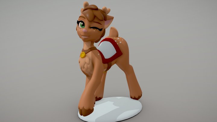 Ginger the reindeer 3D Model