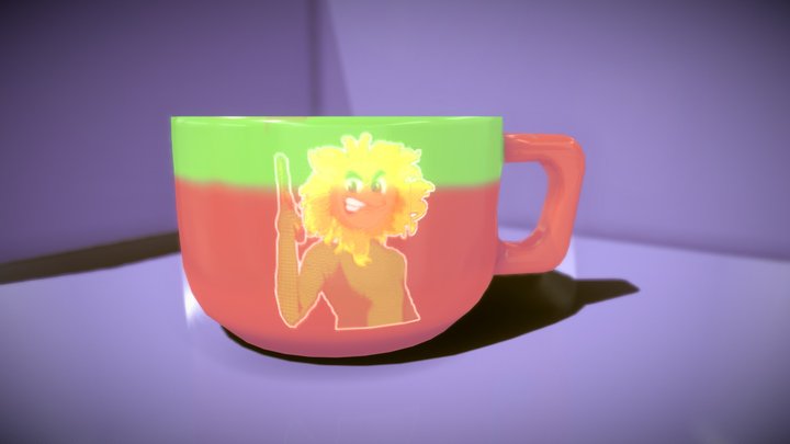 Cup 3d with texture (also with plan texture) 3D Model