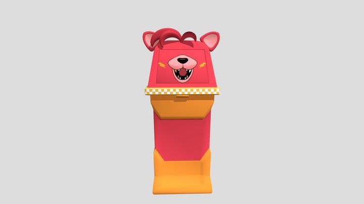 Glamrock Foxy Trash Can 3D Model