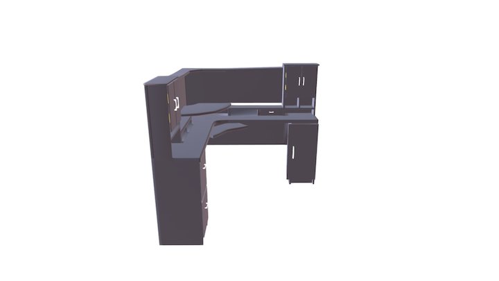 Computer desk 3D Model
