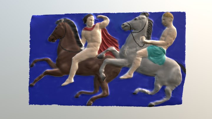 Janna WII of the frieze, Basel, Polychromed 3D Model