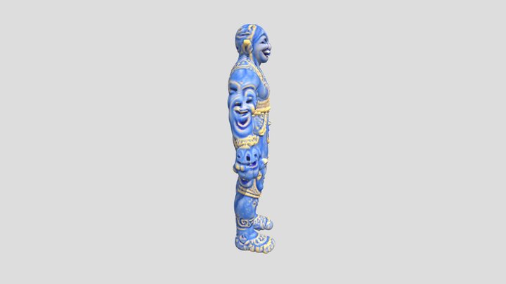 humanoid genie smiling 3D Model