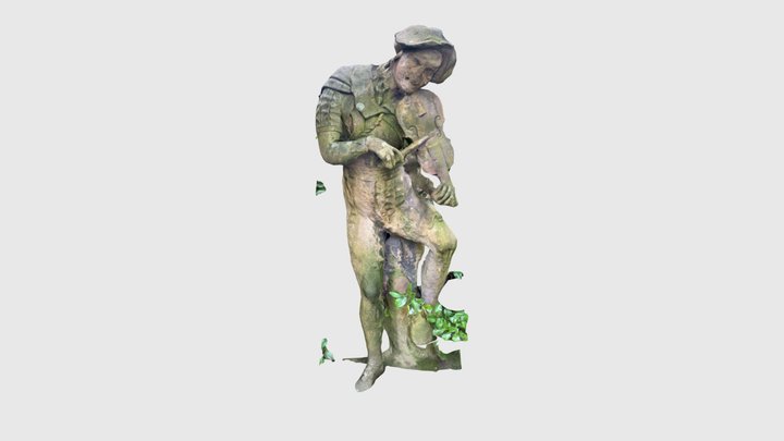 Holyroodhouse - Violinist Sculpture - Mesh 3D Model