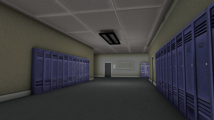 scene_hallway 3D Model