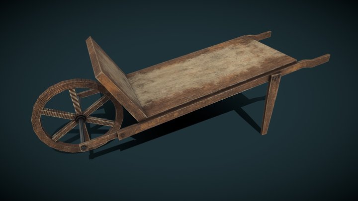 Wooden Straw Wagon_6_MB – Gratis 3D-model STL