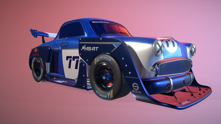 Moskvich race 3D Model