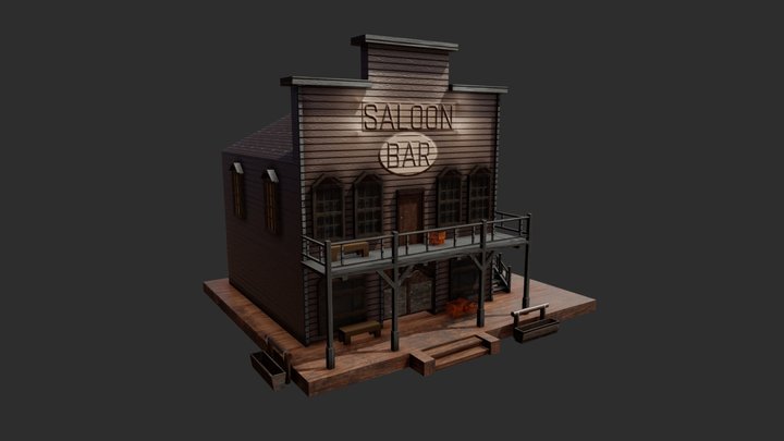 Western Saloon 3D Model