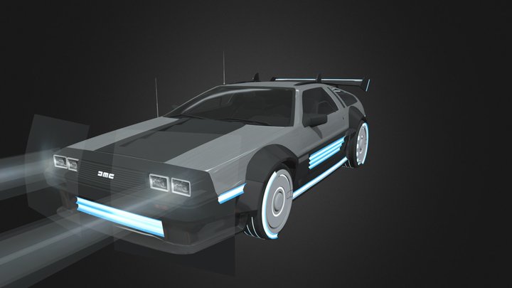 dmc delorean neon edition – Modelo 3D gratuito STL