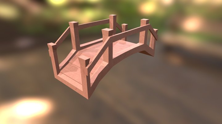 Lowpoly Bridge 3D Model