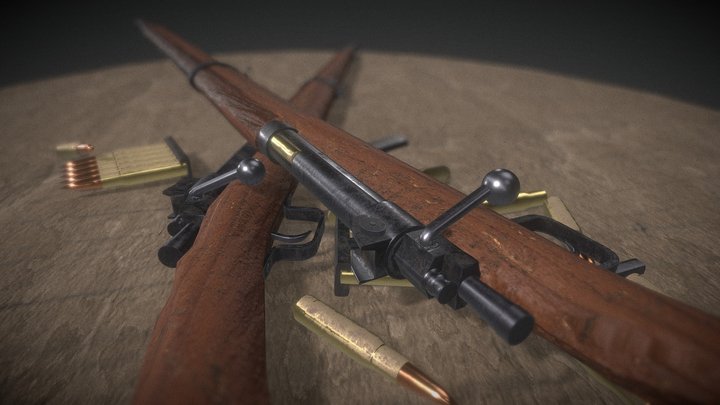 Springfield M1903 Rifle 3D Model