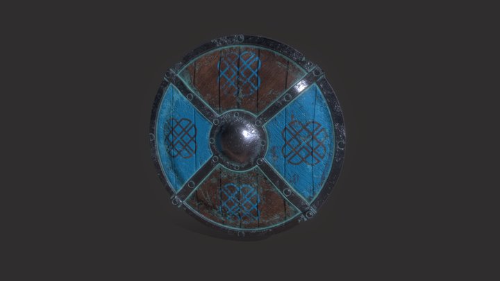 Viking Shield 3D Model