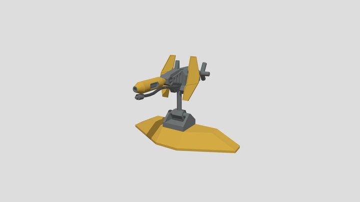 HALO MEGA UNSC Flame Turret (Legacy) 3D Model