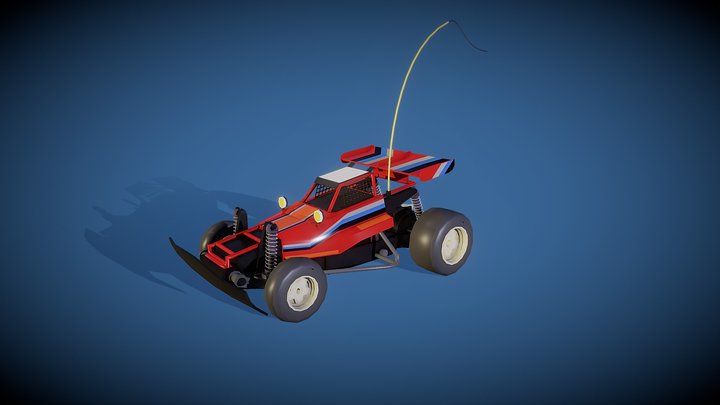 RC Toy Car - Frame Buggy - Turbo Panther 3D Model