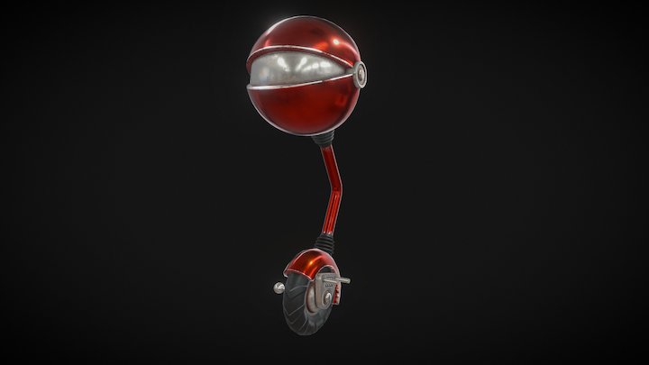 Unicyclebot 3D Model