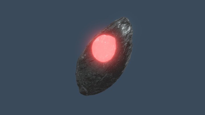 Crimson Core Meteorite 3D Model