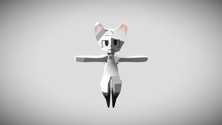 Low-poly Boykisser 3D Model