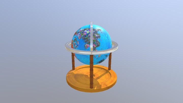 #GlobeChallenge. Globe Sketchfab 3D Model