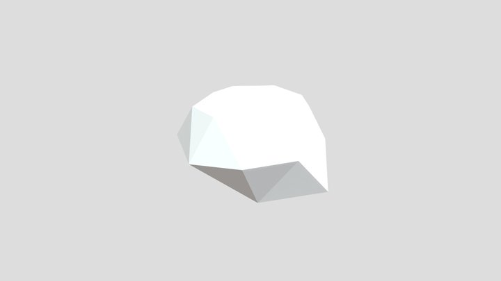 Lowpoly spinning Rock 3D Model