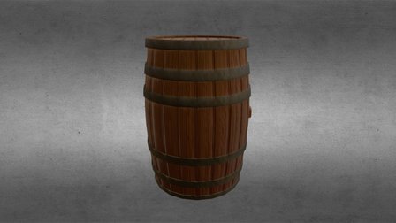 Easy 1: Barrel 3D Model