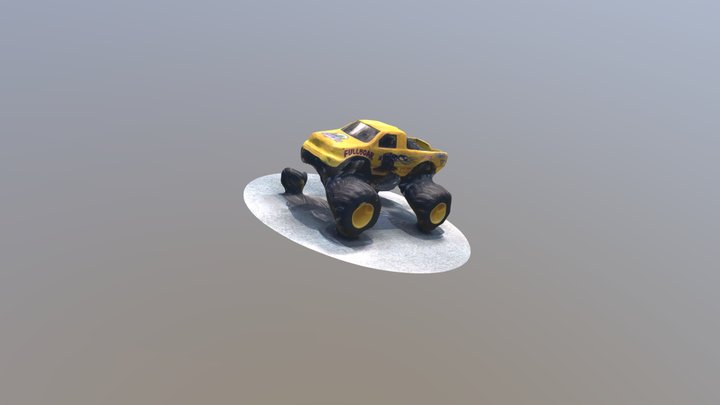 The Little Yeller Truck 3D Model